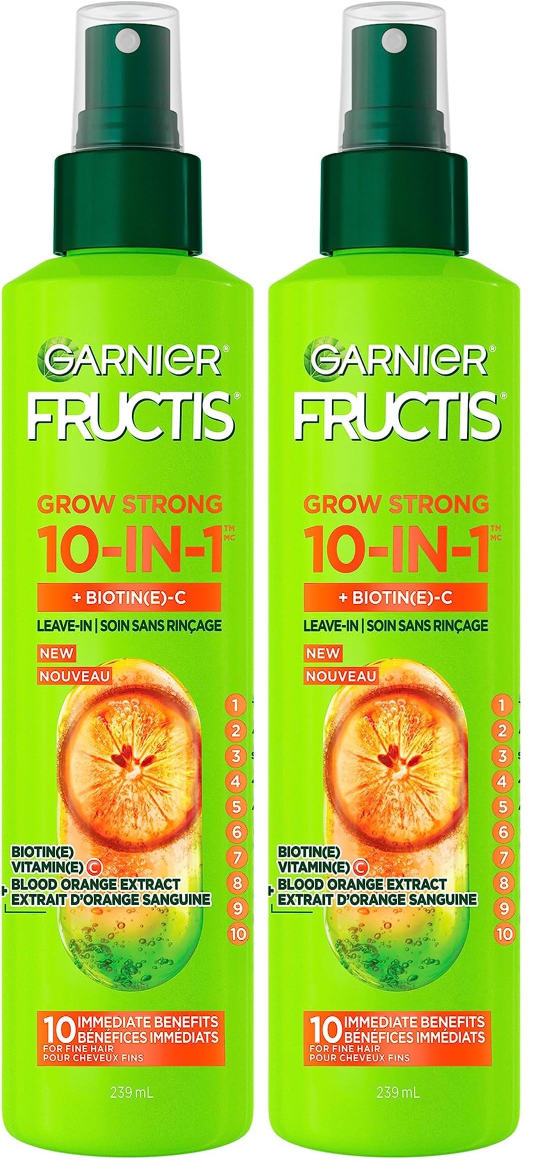 Amazon.com : Garnier Fructis Grow Strong Thickening 10-in-1 Spray